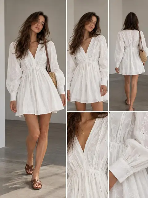 Белое платье Zara, размер S — Batumi — 50 ₾