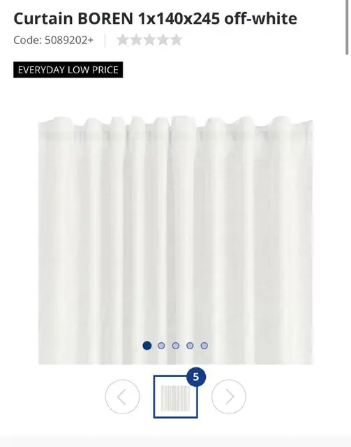 3 новые шторы JYSK BOREN — Тбилиси — 40 ₾