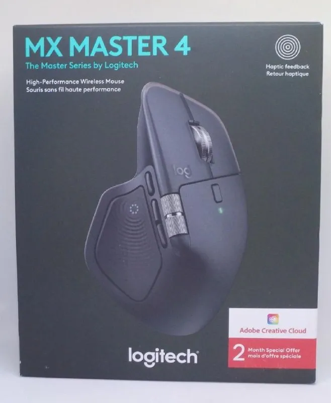 Logitech MX Master 4 Ergonomic Wireless Mouse with Haptics