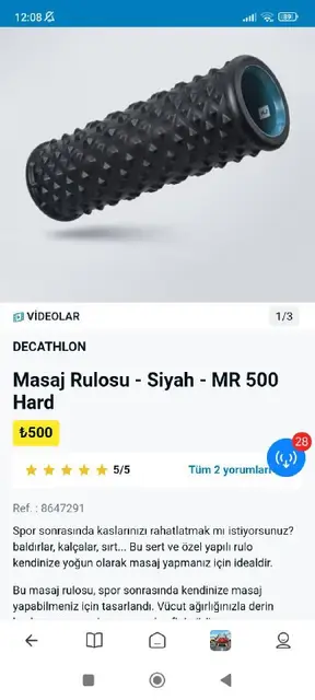 Массажный роллер — Анталия — 300 ₺