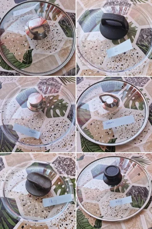 Стеклянные крышки для кастрюль и сковородок