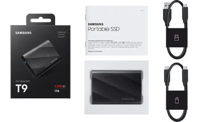 Samsung Portable SSD T9 Gen 2×2 1TB Black — Батуми — 600 ₾