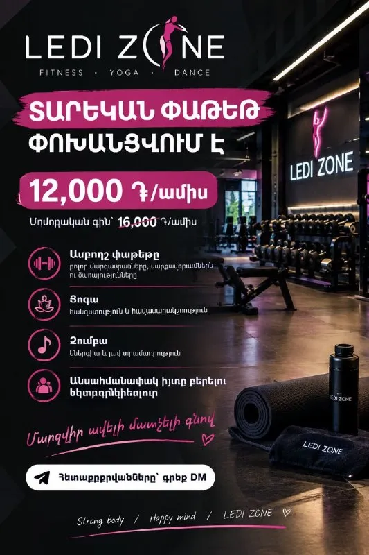 LEDI ZONE-ի տարեկան փաթեթը