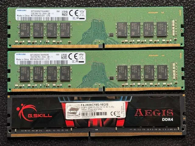 Оперативная память для ПК DDR4 SAMSUNG 32GB 2667Mhz 2x16GB — Батуми — 600 ₾