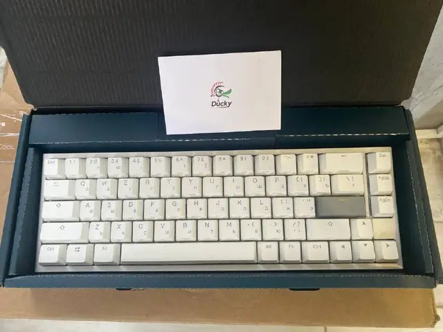 Ducky Keyboard One 2 SF, RU, White, проводная, механическая — Батуми — 400 ₾