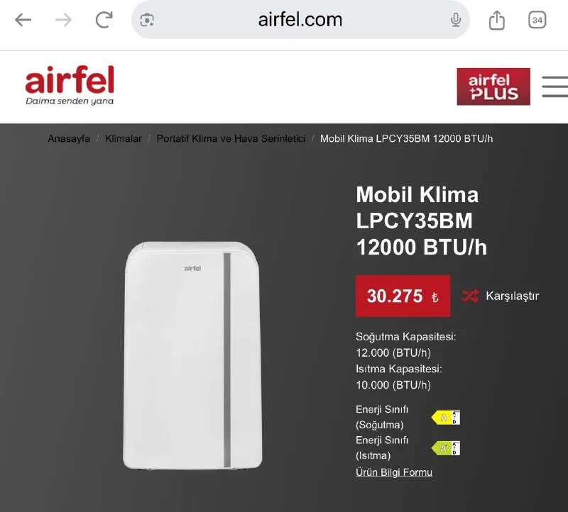 Airfel LPCY35BV1BM