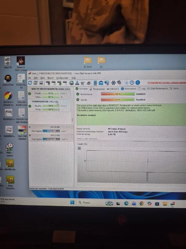 SSD на 200гб