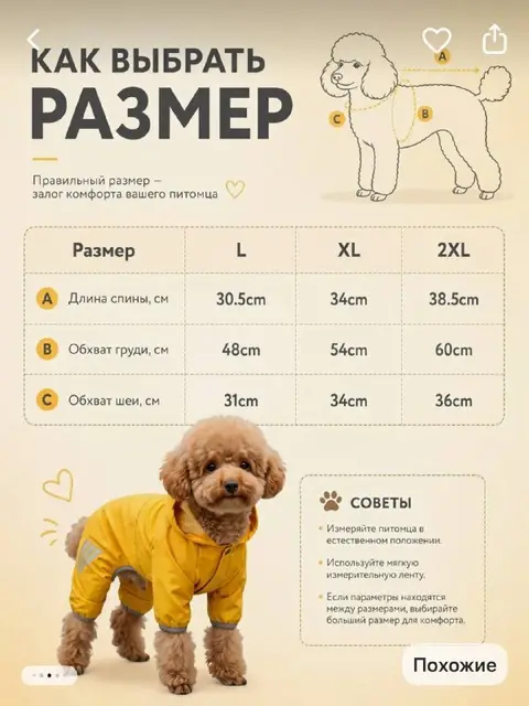 Дождевик для собаки — Батуми — 30 ₾