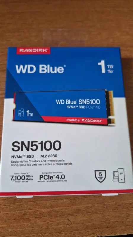 WD Blue SN5100 1TB NVMe SSD