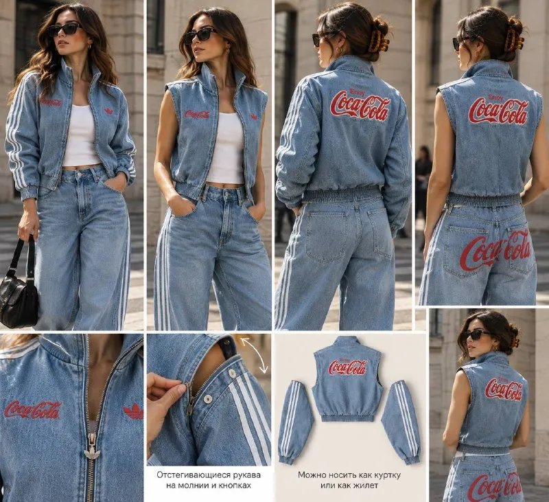 Джинсовая куртка adidas Originals × Coca-Cola