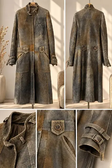 Стильное пальто из натуральной кожи — Тбилиси — 270 ₾