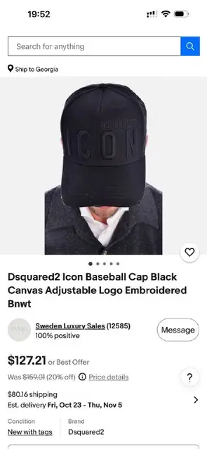 Кепка dsquared2 icon оригинал — Батуми — 120 ₾