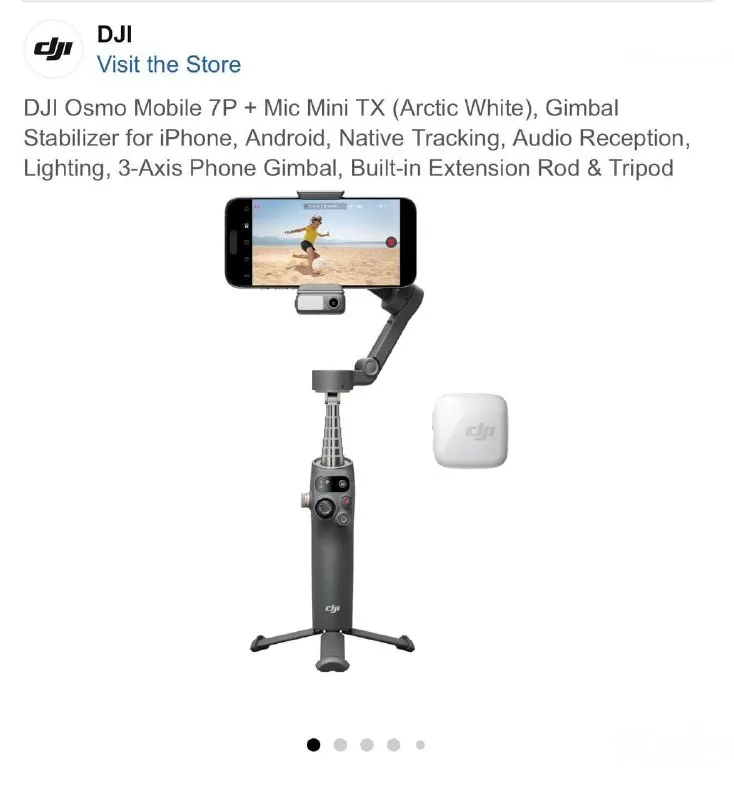 DJI Osmo Mobile 7P с DJI Mic Mini TX