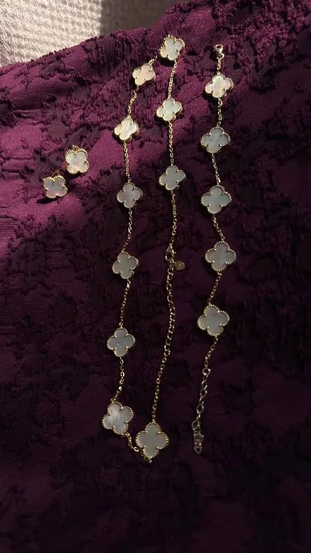 Van Cleef set bileklik kolye küpe