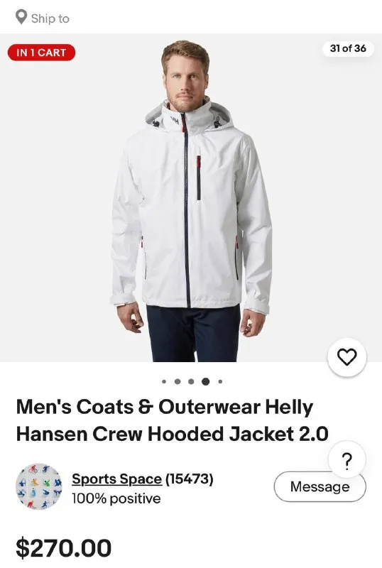 Куртка helly hansen crew 2 jacket