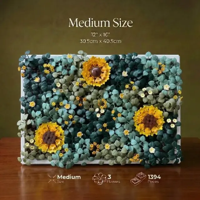 Декоративное 3D — панно Modern brick house, Sunflower Moss Garden (Medium 12×16) — Тбилиси — 300 ₾