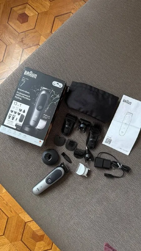 Триммер электрический для бороды, волос и тела 13в1 AIO7560 braun