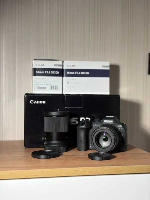 Canon EOS R7 + два светосильных фикса Sigma RF