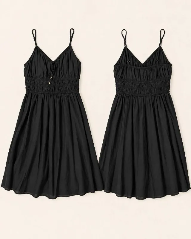 H&M лёгкое чёрное платье/сарафан