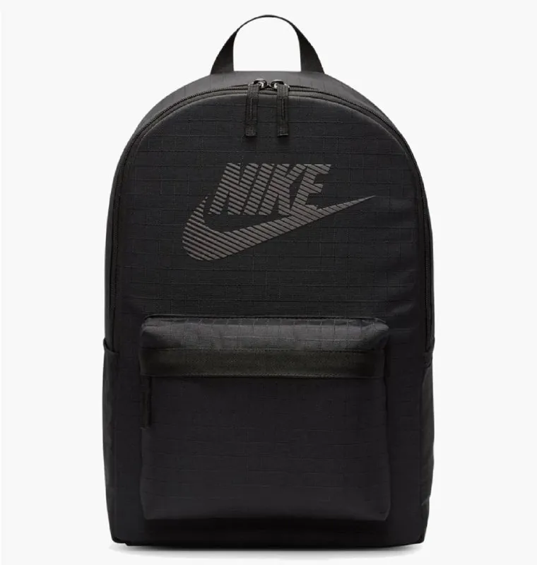 Черный рюкзак Nike Heritage Backpack (Grid Pattern)