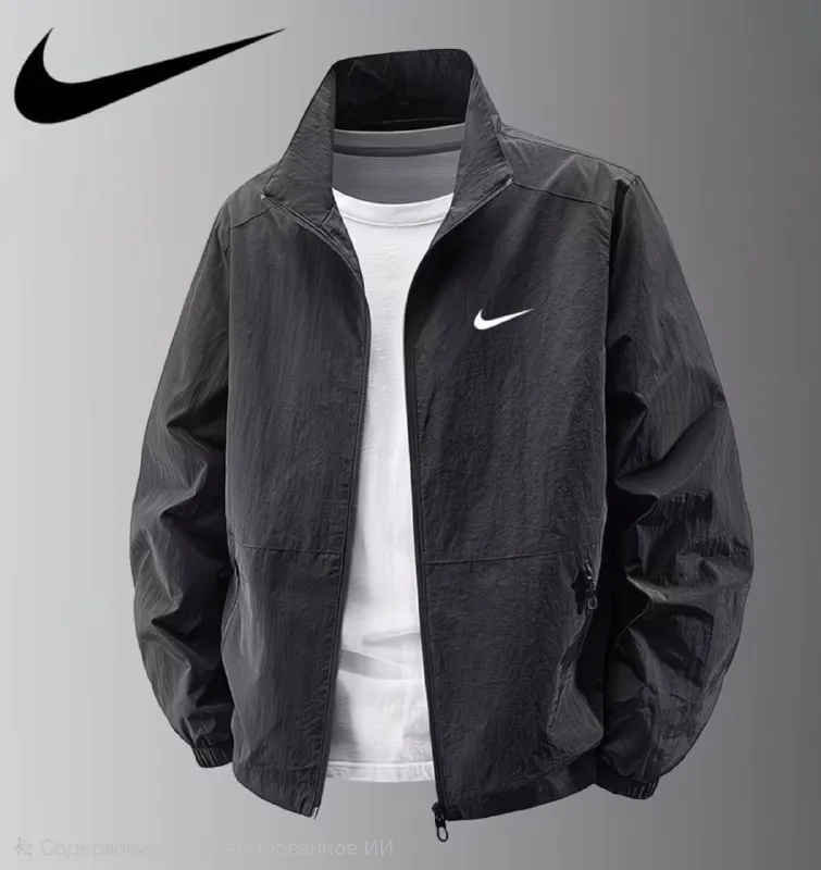 Новая черная ветровка Nike