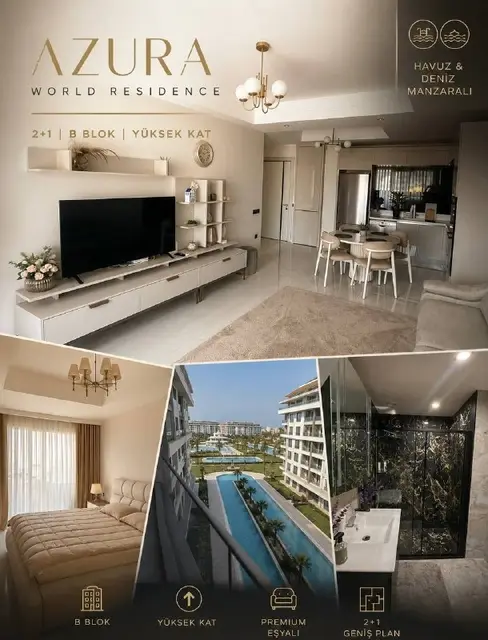 Резиденция Azura World | 2+1 | Блок B | Высокий этаж — Анталия — 245 000 €