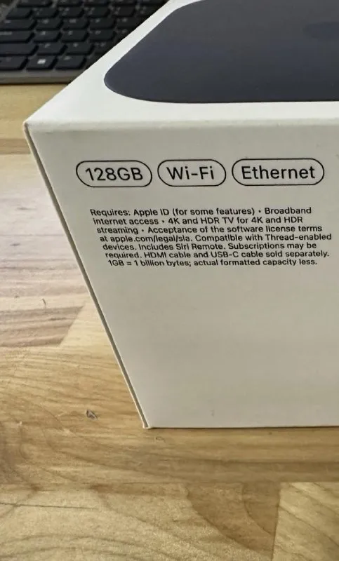Apple TV 3rd Gen 128GB Wi-Fi + Ethernet