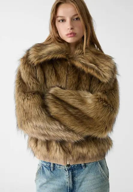 Куртка Stradivarius из искусственного меха — Тбилиси — 120 ₾