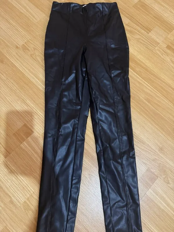 Леггинсы из кожзама H&M