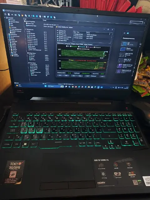 Чистка и обслуживание игрового ноутбука Asus TUF Gaming F15 — Анталия