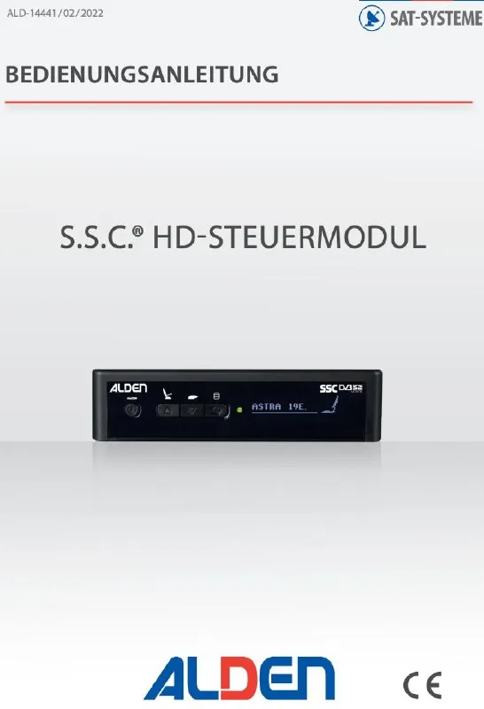 Alden S.S.C. HD-STEUERMODUL SAT-SYSTEME