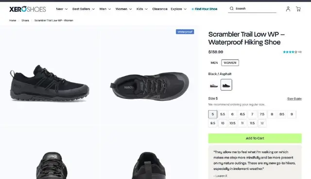 Xero Shoes Scrambler Trail Low WP — Тбилиси — 310 ₾