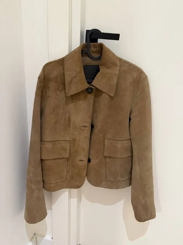 Куртка замшевая massimo dutti