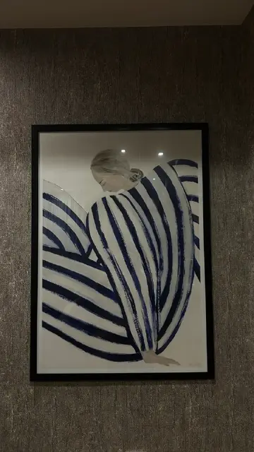 Интерьерный постер Sofia Lind «Blue Stripe» в черной раме — Тбилиси — 600 ₾