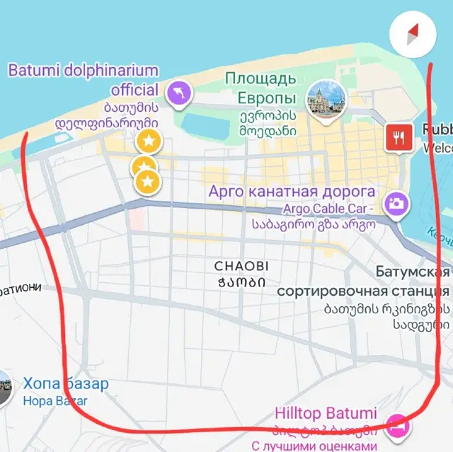 1+1 с центральным отоплением — Батуми — 350 $