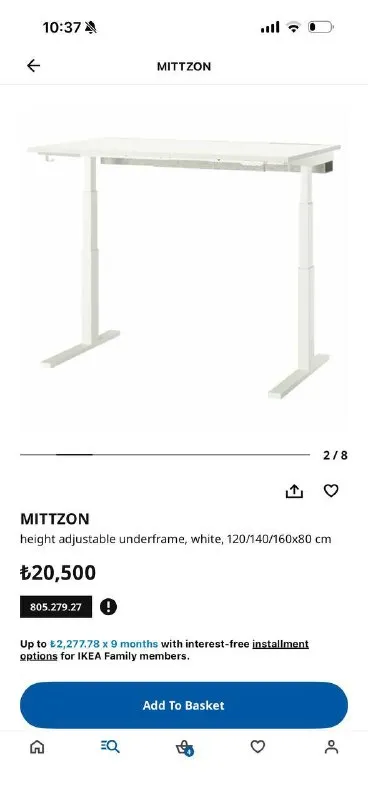 Стол который регулируется по высоте IKEA
