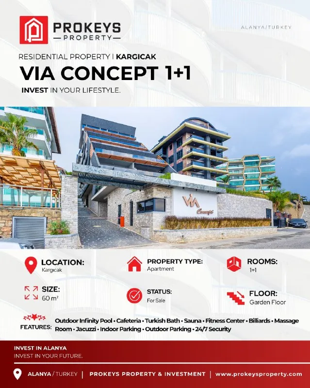SEA-VIEW 1+1 APARTMENT FOR SALE