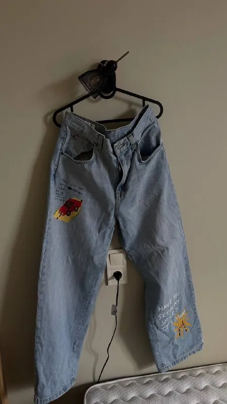 Мужские джинсы Zara x Pepo Moreno