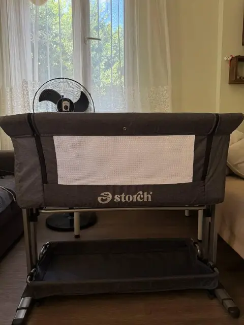 Детская приставная кроватка Baby Storch с функцией укачивания — Анталия — 2 500 ₺