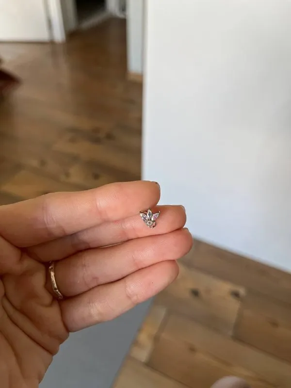 Микродермал IS, титан, стразы Swarovski, 1.6 мм