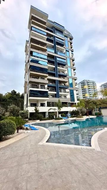 1+1 (57 м²), вид на бассейн, высокий этаж — Анталия — 119 000 €