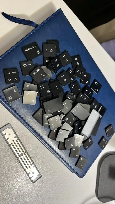 Русские кнопки и силиконовая накладка для MacBook