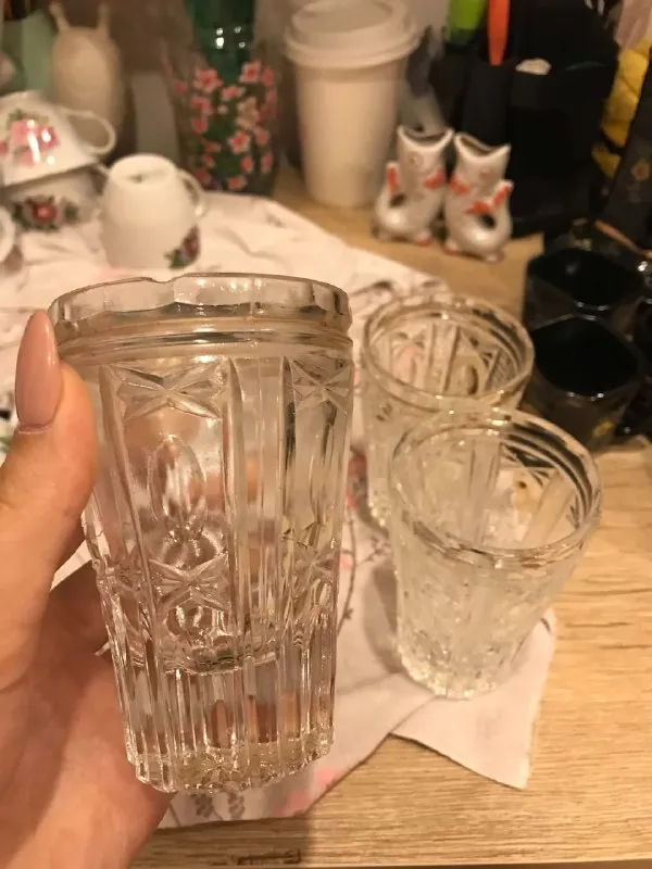 Хрустальные стаканы 5 шт.