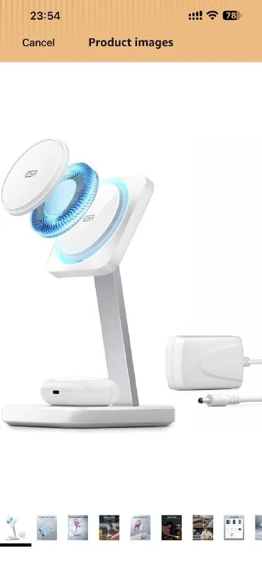 ESR HaloLock 2-in-1 Wireless Charger with CryoBoost