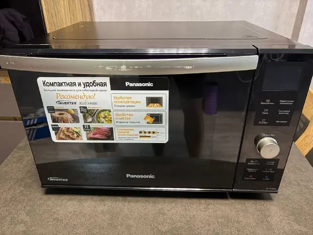 Инверторная микроволновая печь с грилем Panasonic NN-DF383B — Тбилиси — 400 ₾