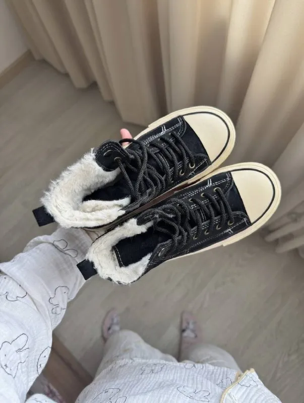 Теплые кеды в стиле Converse (Rick Owens style)