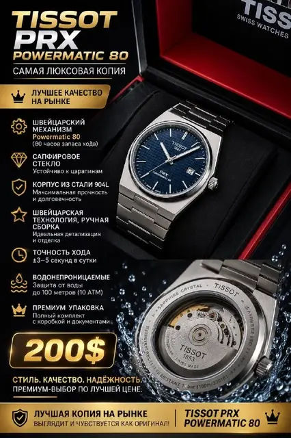 TISSOT PRX Powermatic 80 — Батуми — 200 $