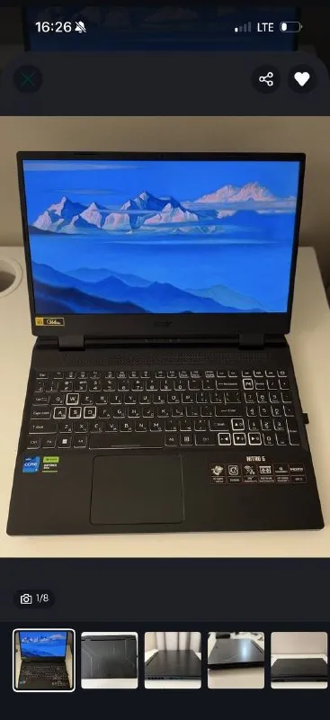 Acer nitro 5 rtx4060 i5 16 512