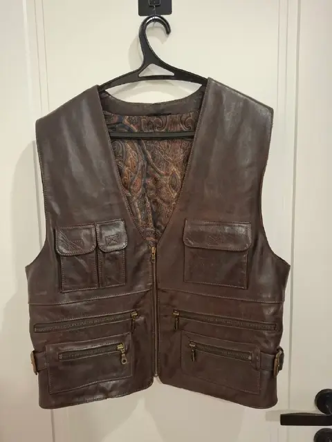 Vintage Leather Utility Vest — Тбилиси — 150 ₾