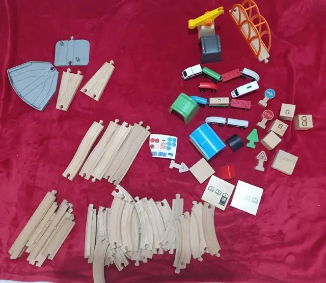 Большой набор деревянной железной дороги IKEA LILLABO — Анталия — 1 500 ₺